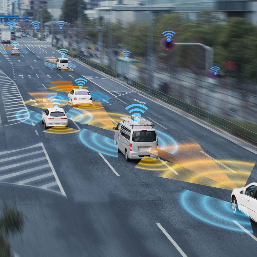 Hands free driving technology illustrated