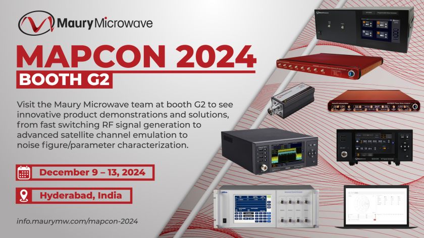 Mapcon26 Program MAPCON 2024 - Maury Microwave